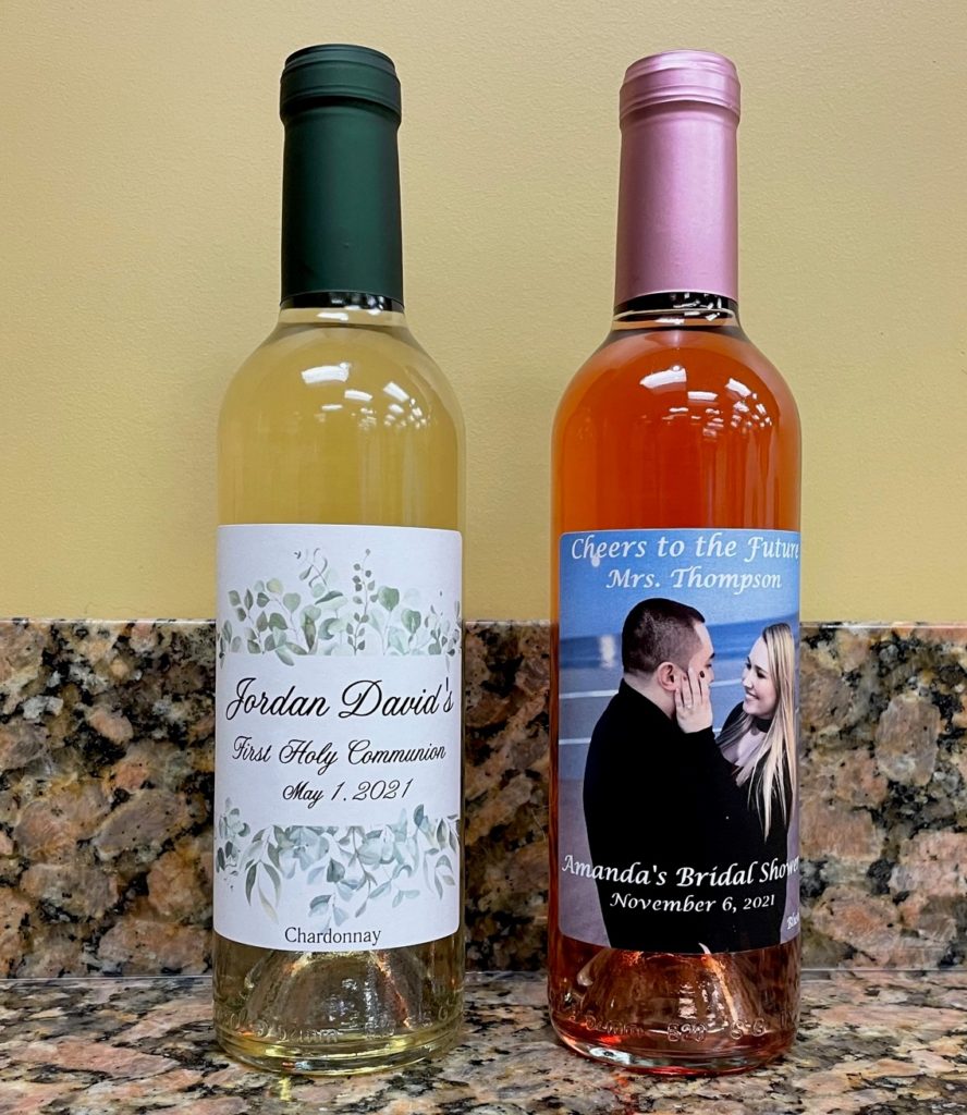 image of wine bottle party favors