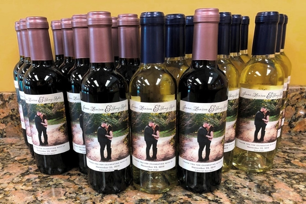 image of your own winery wine wedding favors